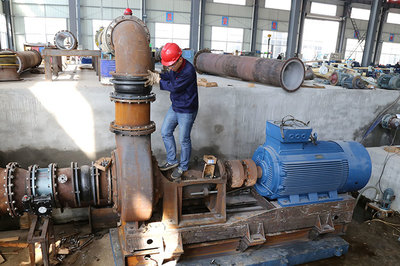 宙斯泵业全新水泵测试系统安装调试现场